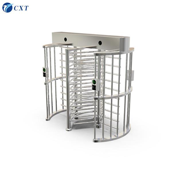 304 Stainless Steel Full Height Turnstile with Anti-Trailing and Bi-directional Pass for Secure Access Control