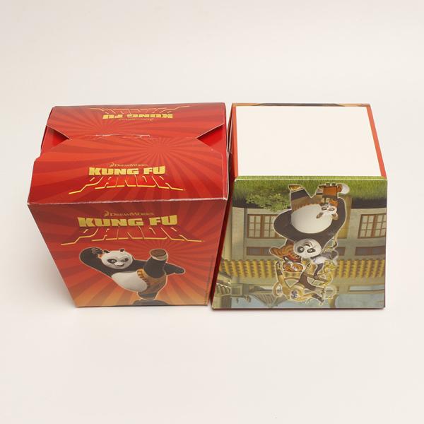 Квадратный кебаб одноразовая упаковка продуктов питания коробка с бумажными лапшами