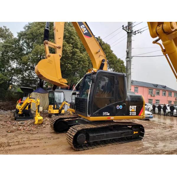 12 Ton Cat 312 Used Medium Excavator Municipal Engineering Second Hand Cat 312D Digger