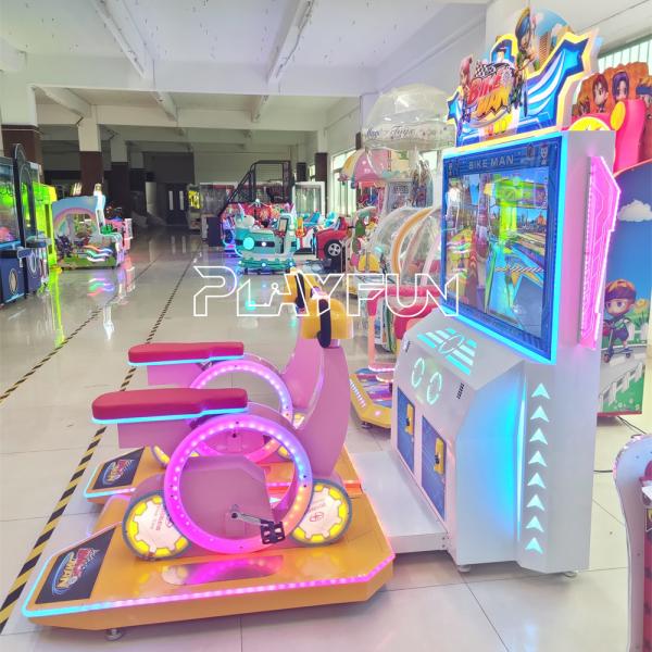 Jogo interno de moedas 47 polegadas Super 2 jogadores Link Scooter Bike Resgate Ticket Game Arcade Racing Machine para criança