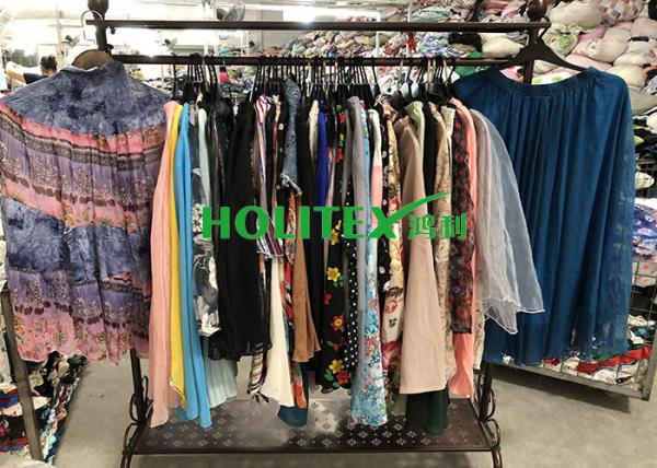 Professional Second Hand Womens Clothing Ladies Silk Skirts American Style