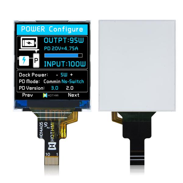 1.44 inch TFT LCD display square 128x128 pixel SPI ST7735 12-pin FFC ZIF connection
