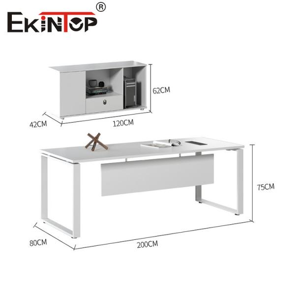Modern Style White Office Desk Employees Table Direct Manufacturer