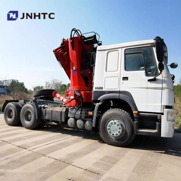 Preço da fábrica Sinotruk HOWO 6x4 caminhão-trator com guindaste dobrável de 10 toneladas