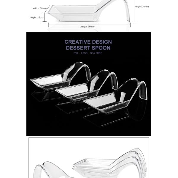 Amazon top seller 2019 Chinese cutlery disposable plastic creative spoon