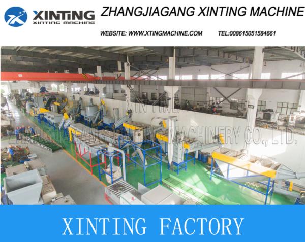 3000kg / Hr Woven Bag Film HDPE Recycling Machine Crushing Washing Line