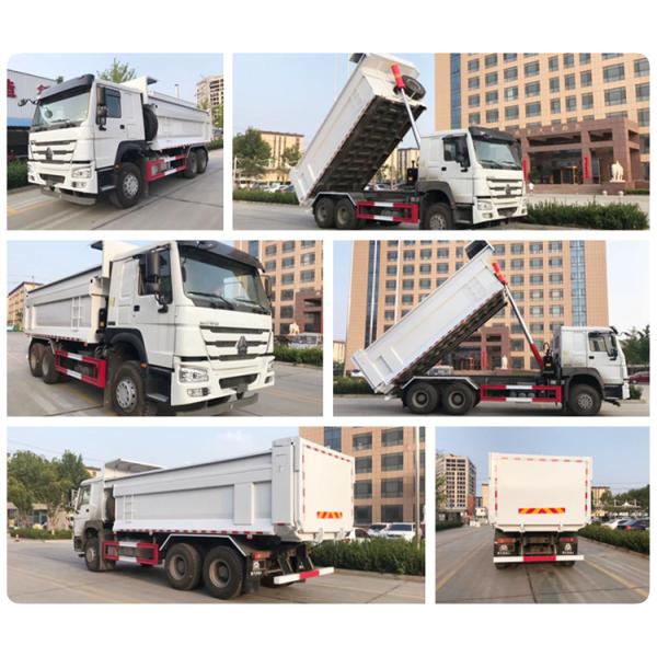 Front Axle Hf9 Sinotruk HOWO 6X4 375HP 371HP Front Lifting Used 10 Tires Tipper Truck