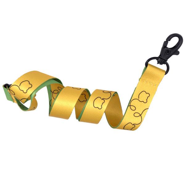 Factory Hot Sale Sublimation Custom Polyester Lanyards, Heat Transfer Printed Neck Lanyard, Custom DIY Cartoon Logo Lany