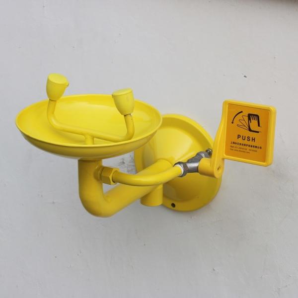 Stainless Steel eyewasher Wall Mounted Eyewash Station with ABS coating  round bracket Safety Equipment