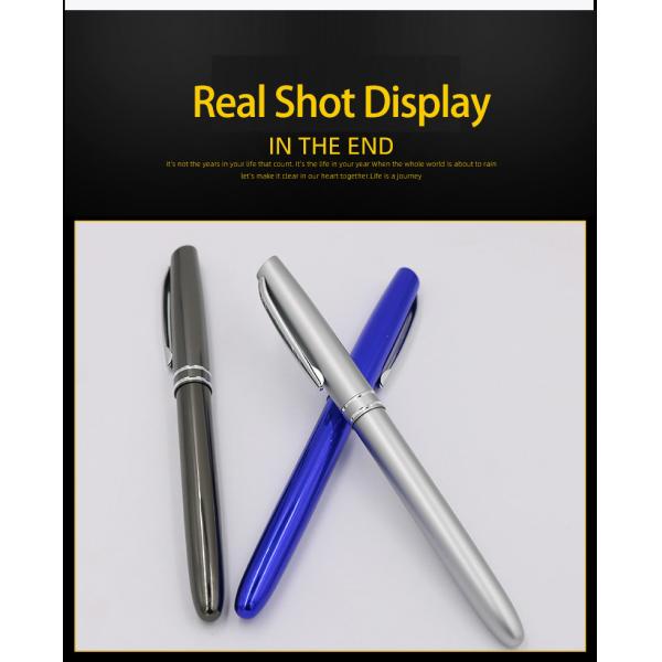 stylo à bille en aluminium classique 1.0 mm stylo à capuche insérable