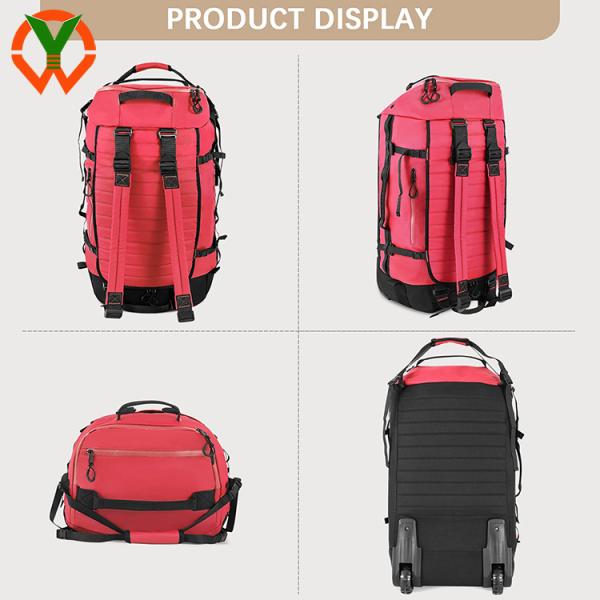 Grand sac à dos à roulettes imperméable à l'eau 86L Design de sac de voyage pliable pour un voyage pratique