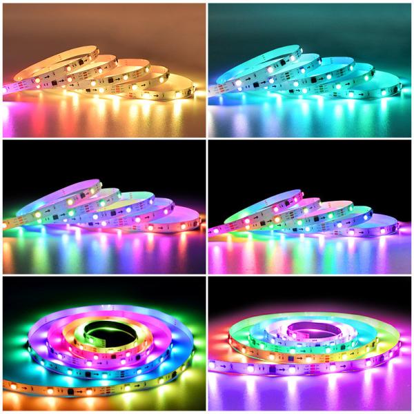 Symphony SMD 5050 RGB LED Strip 12V 5m Thickened Double Sided Film Panel Flexible