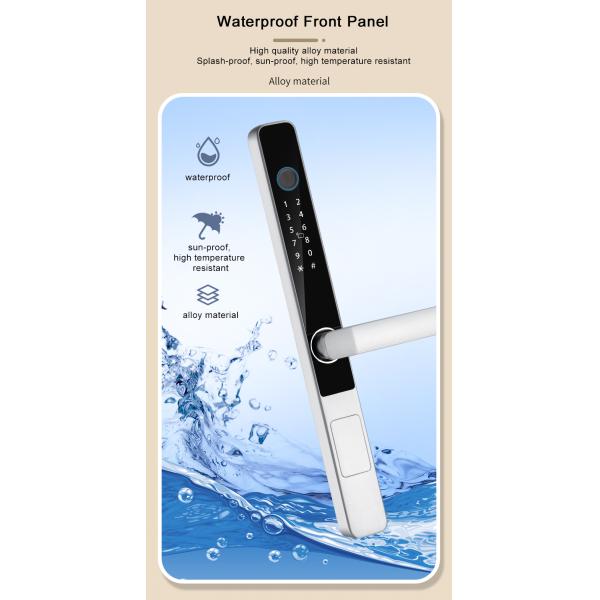 IP65 водонепроницаемая блокировка отпечатков пальцев черный серебряный отпечаток пальцев дверной замок дома