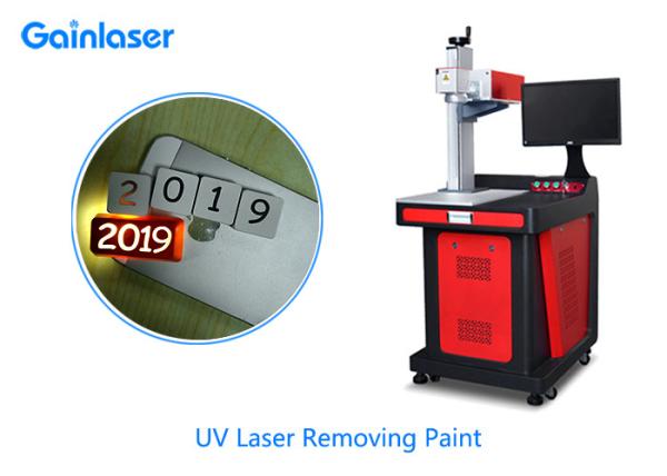 5W UV Laser Marking Remover Paint Removal for Plastic , Glass , Metal