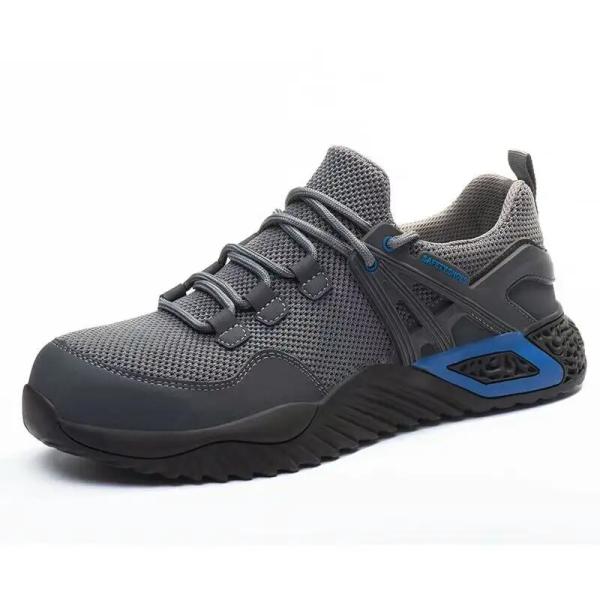 Fly Knitting Safety Shoes For Women Lightweight Steel Toe Shoes