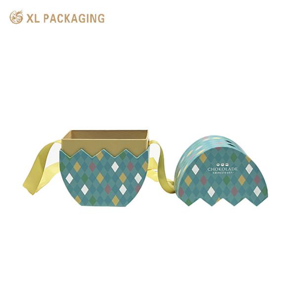 XL Packaging Custom Packaging Factory Factory Direct Wholesale Handmade Easter Holiday Egg Shaped Box Sponge Packaging Paper Packaging Soap Box Custom Logo Easter Cardboard Gift Box
