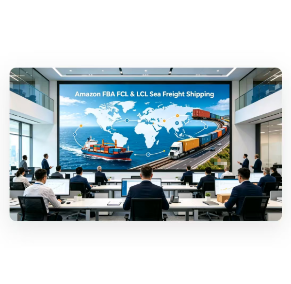 Amazon FBA FCL / LCL Sea Freight Shipping Global Multi Site Coverage
