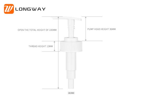 Serum Packaging Plastic Lotion Pump Wide Size Range Color Customization