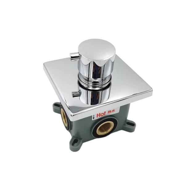 Modern Design Control Function In Wall Mounted Brass Bathroom Shower Concealed Valves
