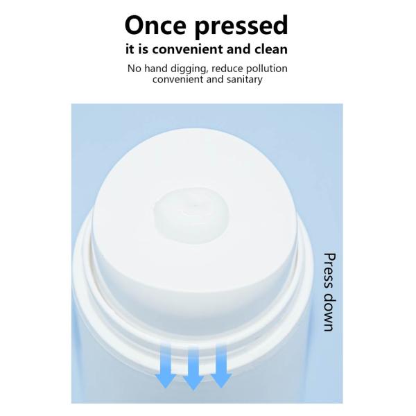 Garrafa mal ventilada sustentável 50ml 100ml 150ml da bomba dos PP com tomada central do furo