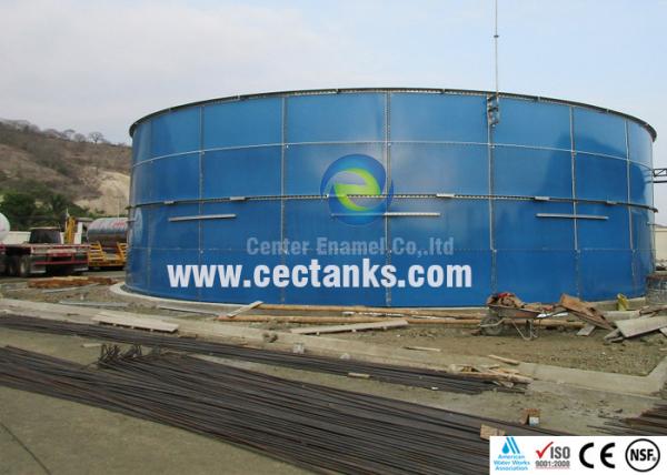 Tanques de aço de vidro revestido por parafusos NSF - 61 Certificado para abastecimento / armazenamento de água