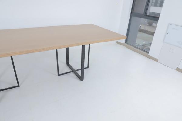 Modern Bedroom Custom Wood Desk With Metal Console
