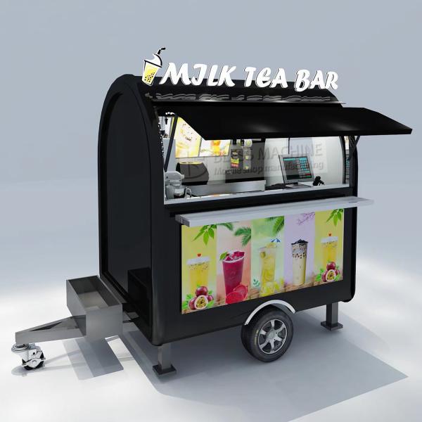 Leisure Fast Food Equipment Electric Mobile Snack Beverage Catering Van Truck Trailer Kiosk Cart