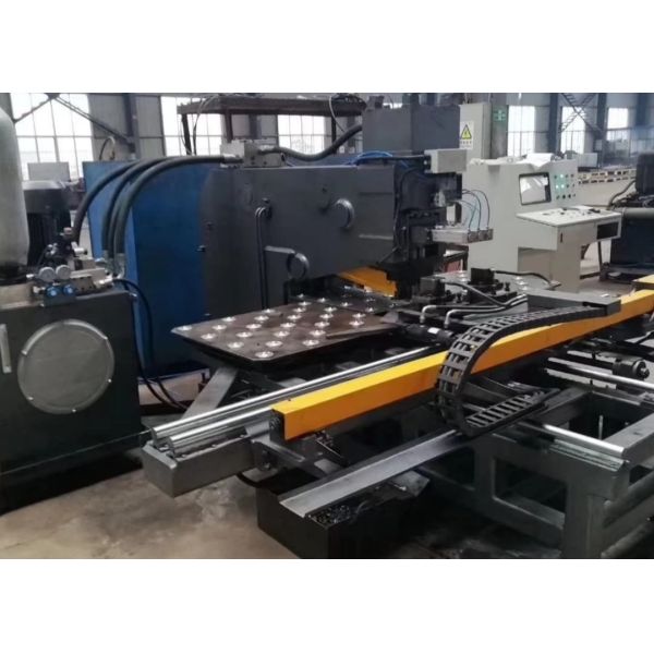 800/1000KN Marking Force Cnc Hole Plate Tube Punching Machine 12 Characters