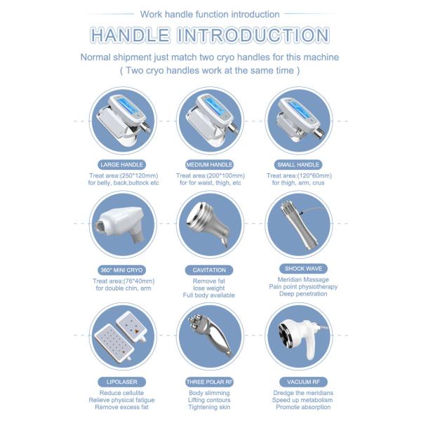 9 In 1 40k Ultrasonic Cavitation 660nm-980nm Cryolipolysis Slimming Machine