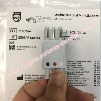 Руководство philip неонатальное ECG установило незаслоненное 3 руководство Miniclip AAMI 0.7M M1624A 989803144941