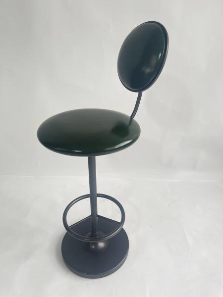 Pub Counter High Barstool With T Shaped Soft Back & Footrest