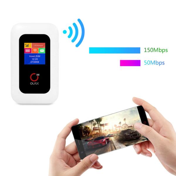 маршрутизатора Wifi broadband 1x1 MIMO 4g Lte дисплей LCD Точки доступа Mifi мобильного беспроводного портативный