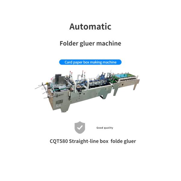 3a Automatic Mini Box Folder Gluer Machine for Garment Shop Stick Single Side Folding