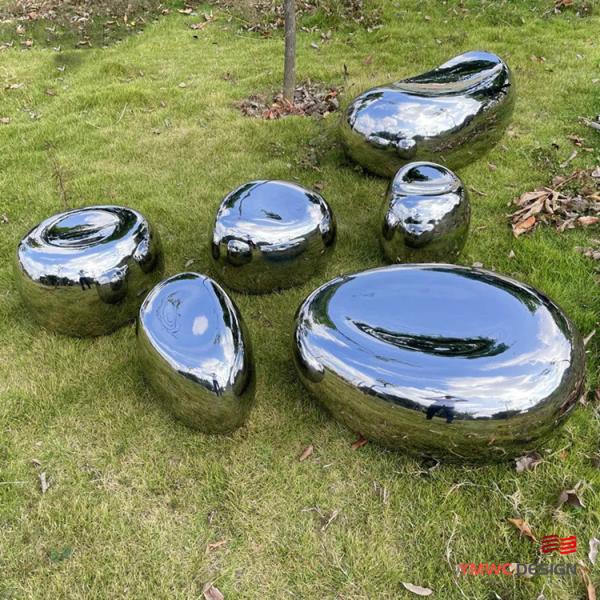 Park Decoration Sculpture Customizable Outdoor Stainless Steel Metal Mirror Sculpture