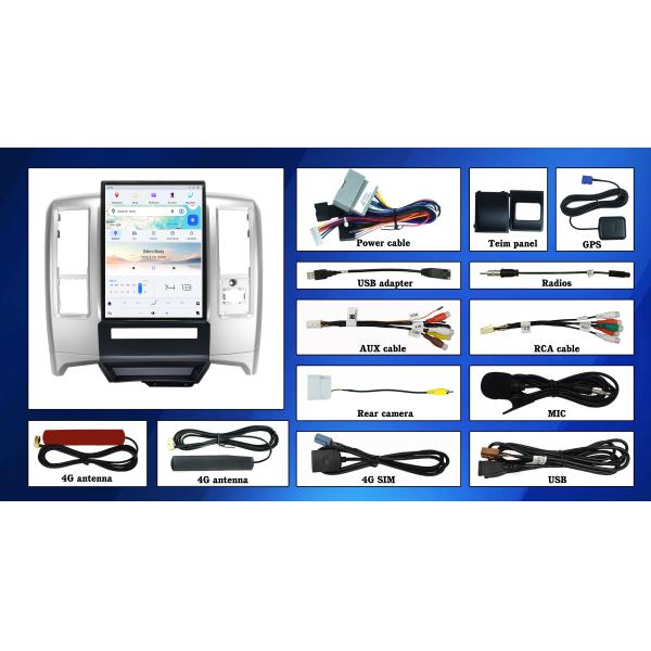 Автомагнитола VIKNAV 13,8 дюйма для Dodge RAM 2008-2011 с беспроводным Carplay