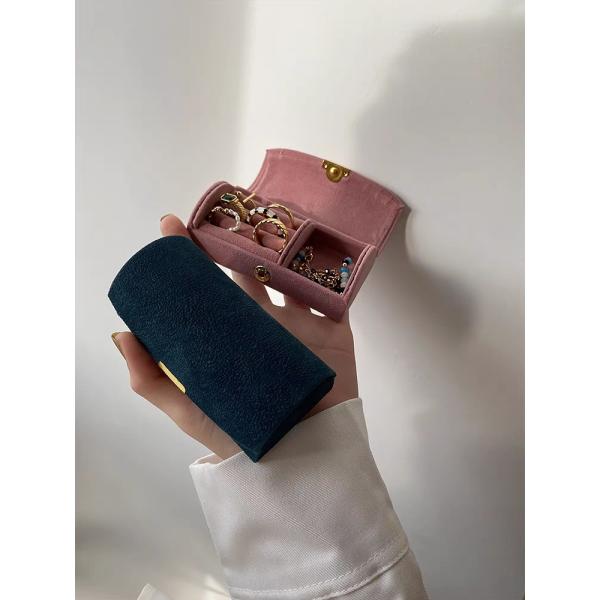 Новый изысканный высококачественный бархатный ювелирный ящик кольцо браслет ожерелье Хранилище путешествие МОЛОЙ ПОРТАБЛЬНЫЙ ювелирный