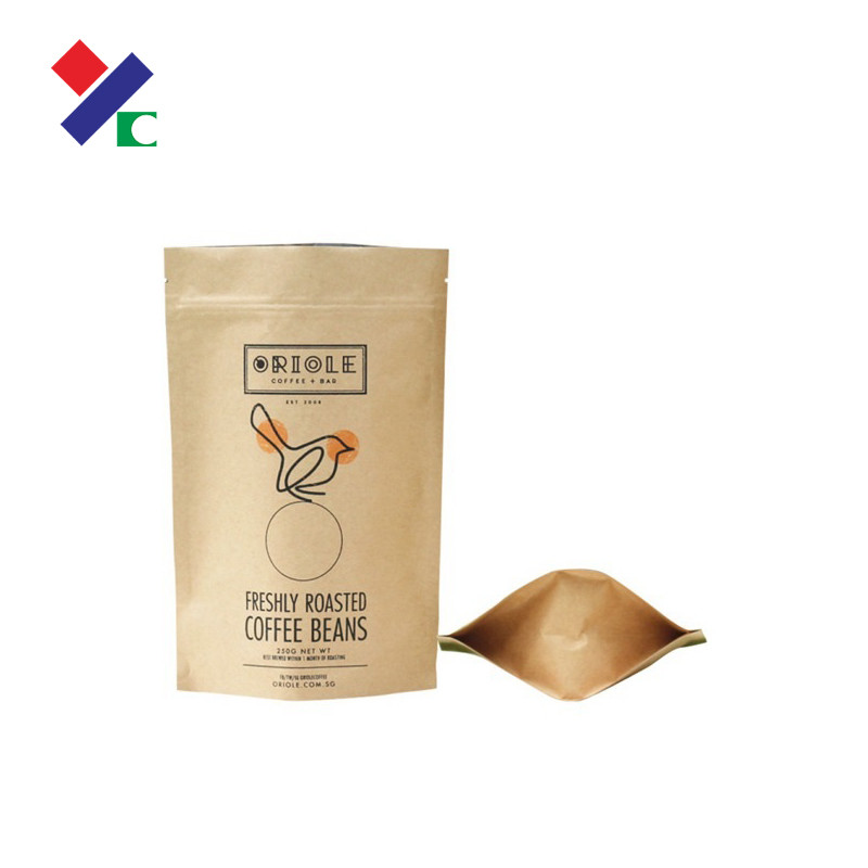 Жара мешка 1000g Kraft качества еды бумажная - уплотнение напечатанный подгонянный размер