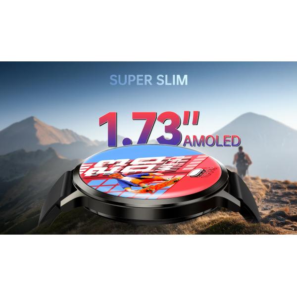 DM90 Hombres Smart Watch 1.73 pulgadas Ultra delgado Smartwatch 400mAh batería