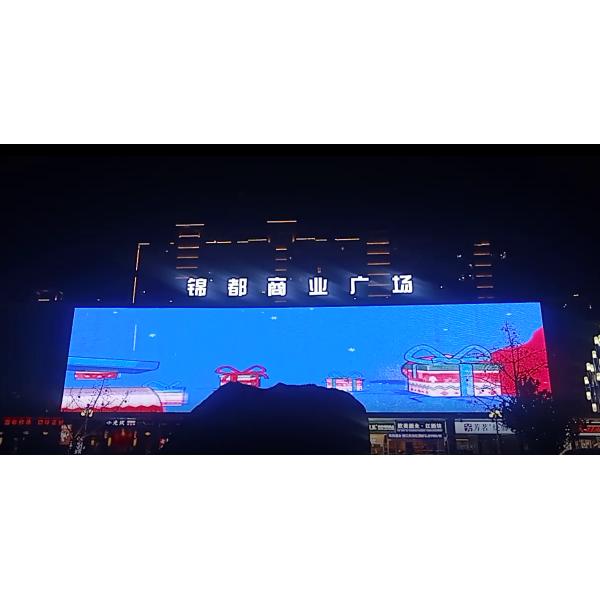 Панорамный светодиодный сетчатый экран 4 мм пиксельной ширины для архитектурного ландшафтного освещения