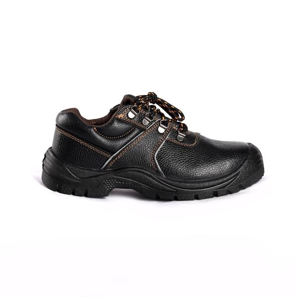 Slip Resistant PU Sole EVA Puncture Industrial Safety Shoes Comfortable Steel Toe Leather
