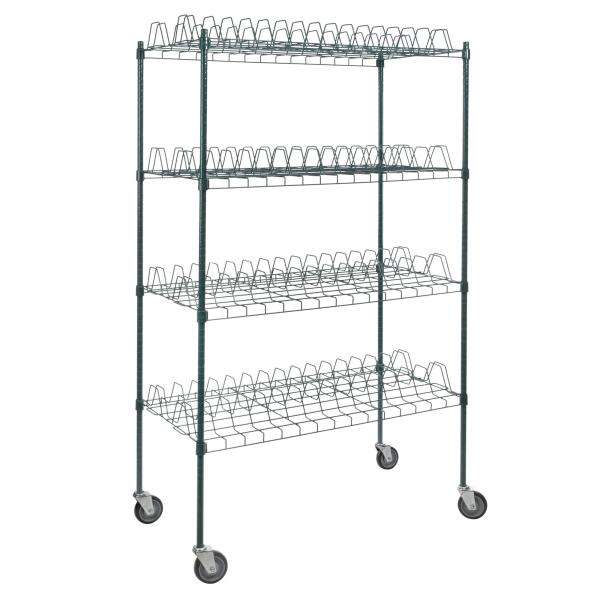4 Levels Freestanding Drying Rack For Dining Essentials Store Sheet Pans  , Trays Drying Wire Shelving For Kitchen