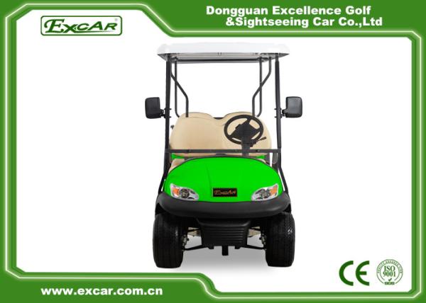 Light Green Golf Buggy With Seat 6 Endurance 70 - 100km 12:1 Axle