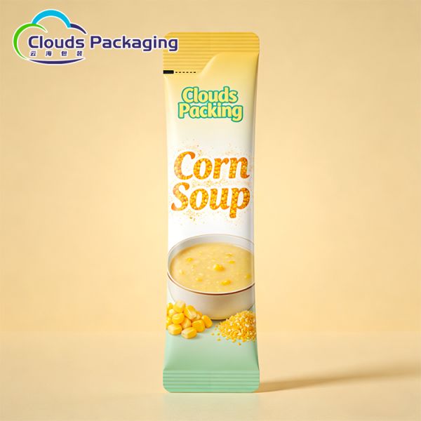 ECO High-Quality Bag Laminated Custom Back Middle Seal Instant Powder Sachet Packaging Bags Pillow Bag for Milk Powder