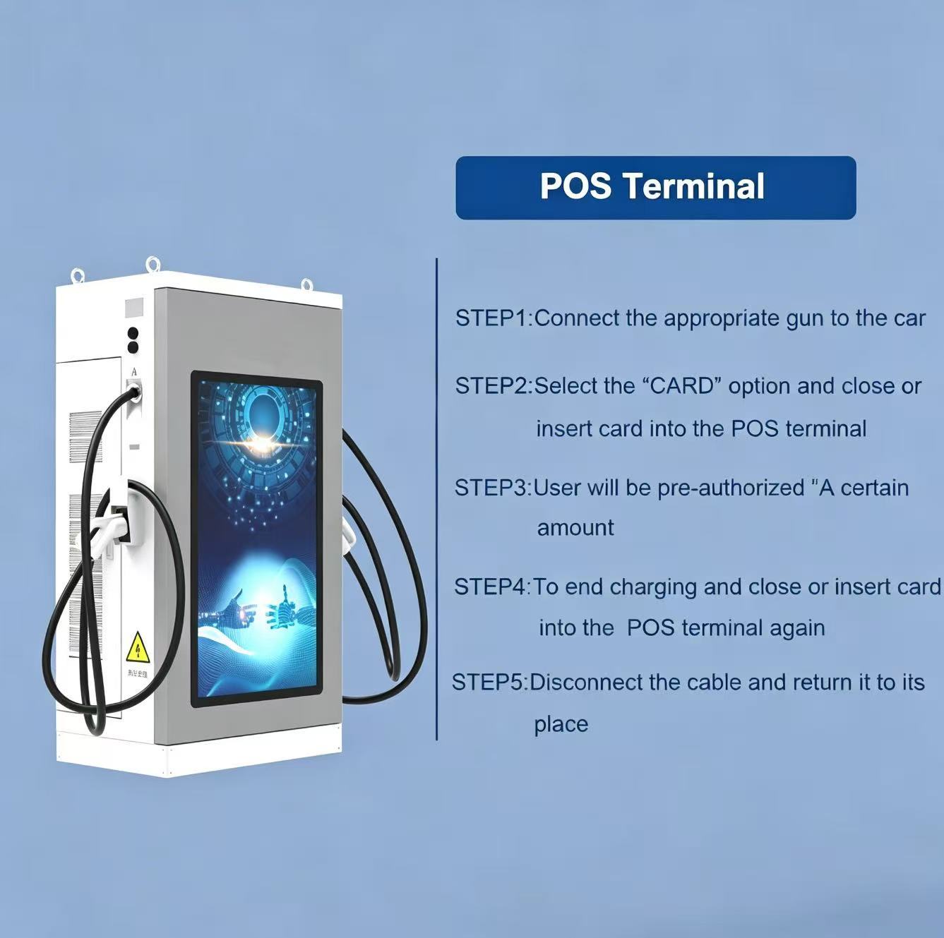 Ideal Choice for Commercial Charging Stations – DC Fast Charger with Large Advertising Screen