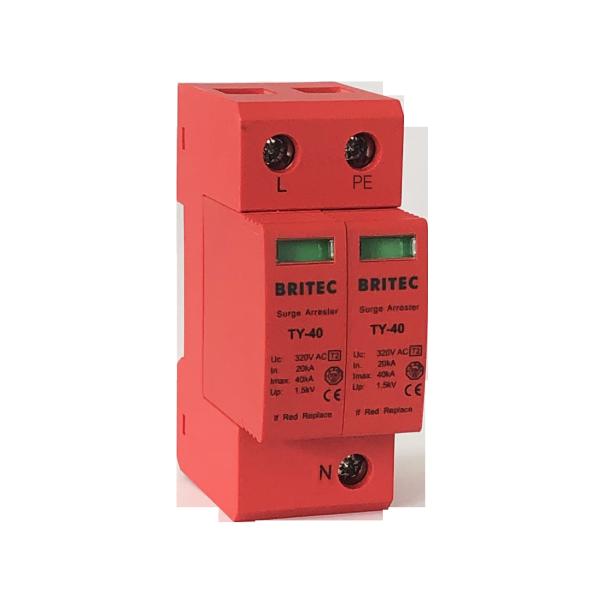 40kA single Phase Electrical Anti Surge Protection Device Ac SPD lightning arrester thunder protector