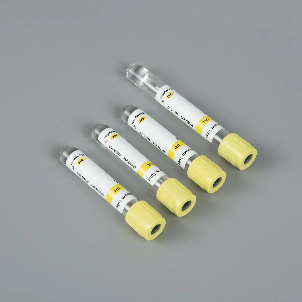 Siny Made in China Disposable Vacuum Blood Collection Tube with Gel