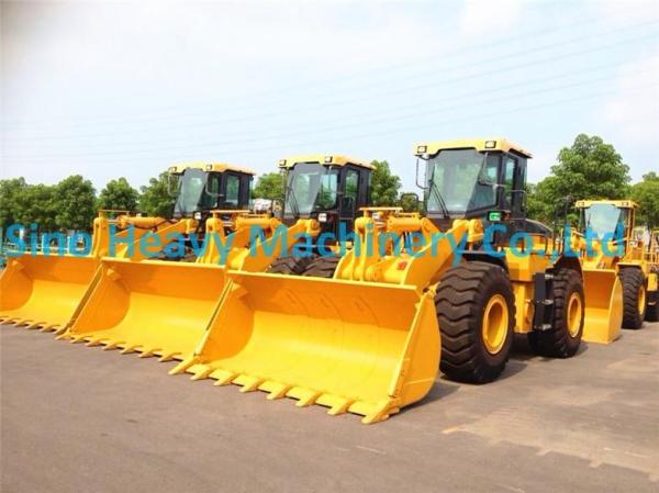 3m³ Compact Wheel Loader ZL50G , Yellow Small Wheel Loader 18T Rock Bucket Seiers