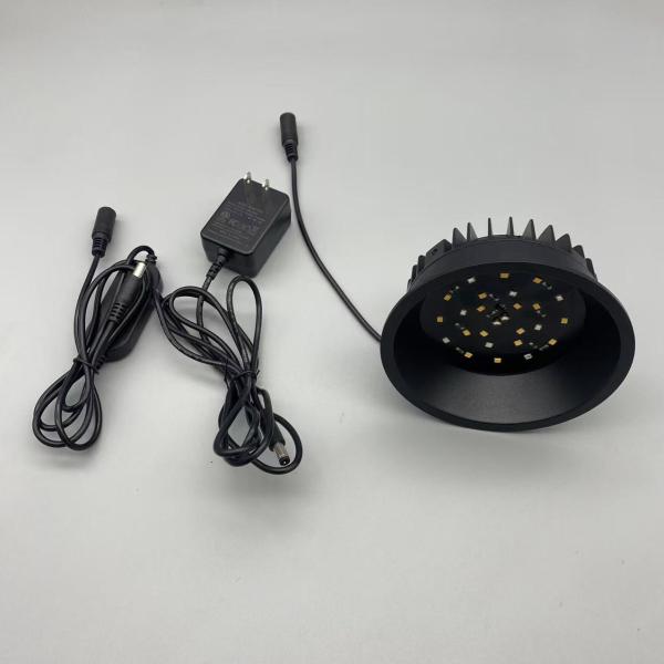 5W UVA UVB LED ラウンドライト 爬虫類 鳥 ビタミンD3合成とカルシウム代謝をサポート