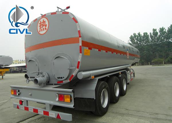 Q345 Material Oil Fuel Tank Trailer 40000L - 60000L Capacity Cimc Sinotruk