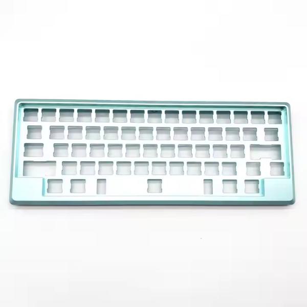 Механическое клавиатурное корпус на заказ CNC обработка металлический корпус алюминий анодированный на 60% 75% Механическая клавиатурная пластина